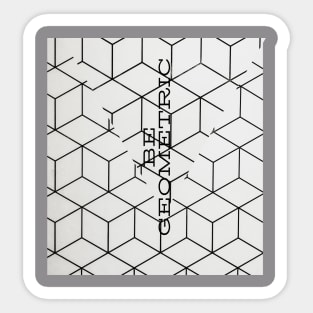 abstract geometric fun pattern Sticker